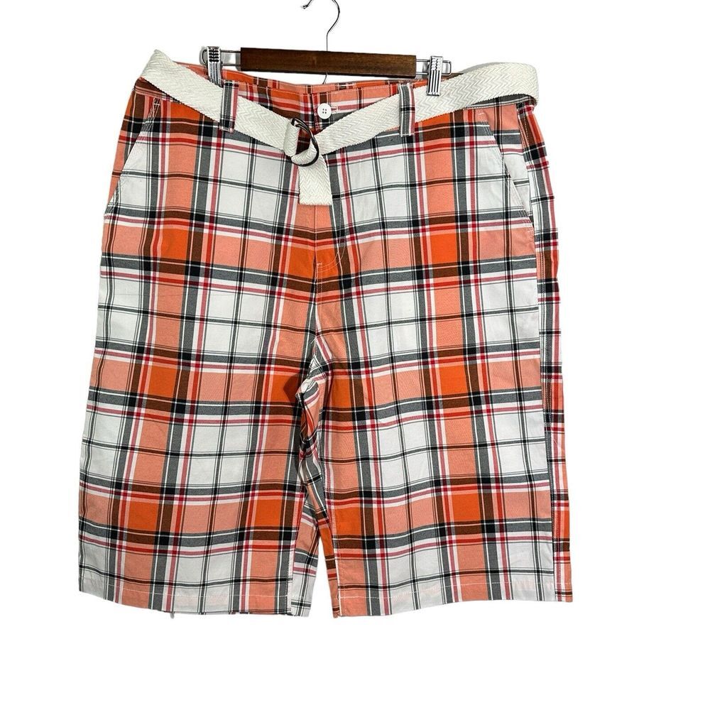 SOUTHPOLE Mens Shorts Cargo Plaid Baggy Y2K Hip Hop Jorts 42